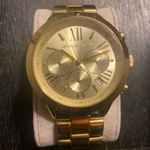 Michael Kors oversize gold toned watch for women